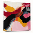 Modern Abstract Wall Art – Bold Fiery Passion Contemporary Canvas
