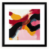 Modern Abstract Wall Art – Bold Fiery Passion Contemporary Canvas