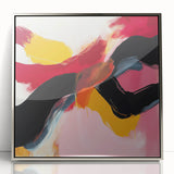 Modern Abstract Wall Art – Bold Fiery Passion Contemporary Canvas