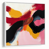 Modern Abstract Wall Art – Bold Fiery Passion Contemporary Canvas