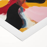 Modern Abstract Wall Art – Bold Fiery Passion Contemporary Canvas