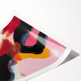 Modern Abstract Wall Art – Bold Fiery Passion Contemporary Canvas