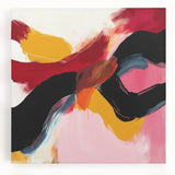 Modern Abstract Wall Art – Bold Fiery Passion Contemporary Canvas