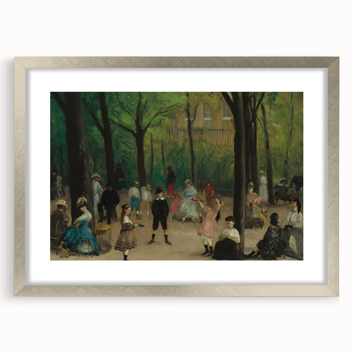 Impressionist Park Scene Wall Art - Glackens' Luxembourg Gardens Print