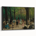 Impressionist Park Scene Wall Art - Glackens' Luxembourg Gardens Print
