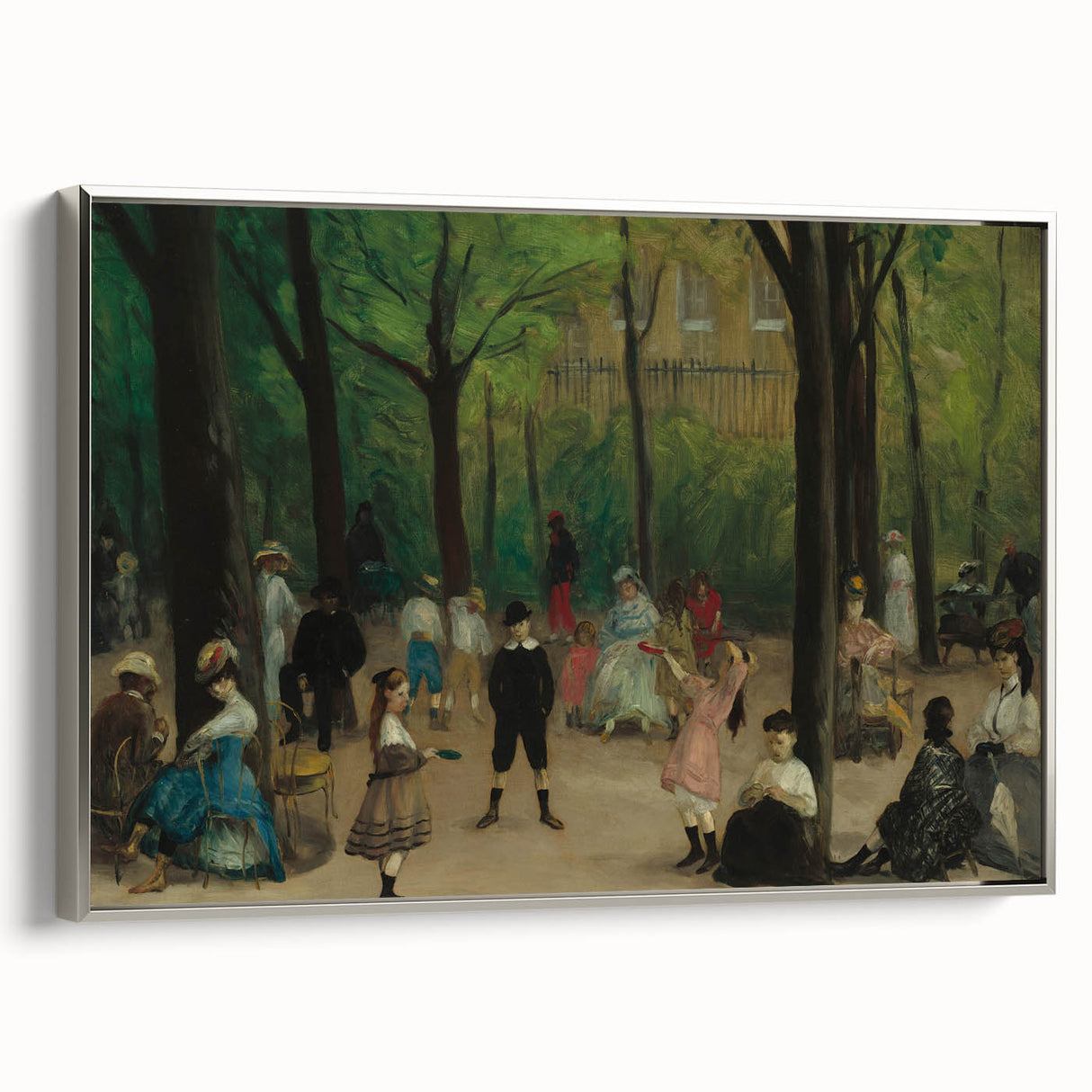 Impressionist Park Scene Wall Art - Glackens' Luxembourg Gardens Print