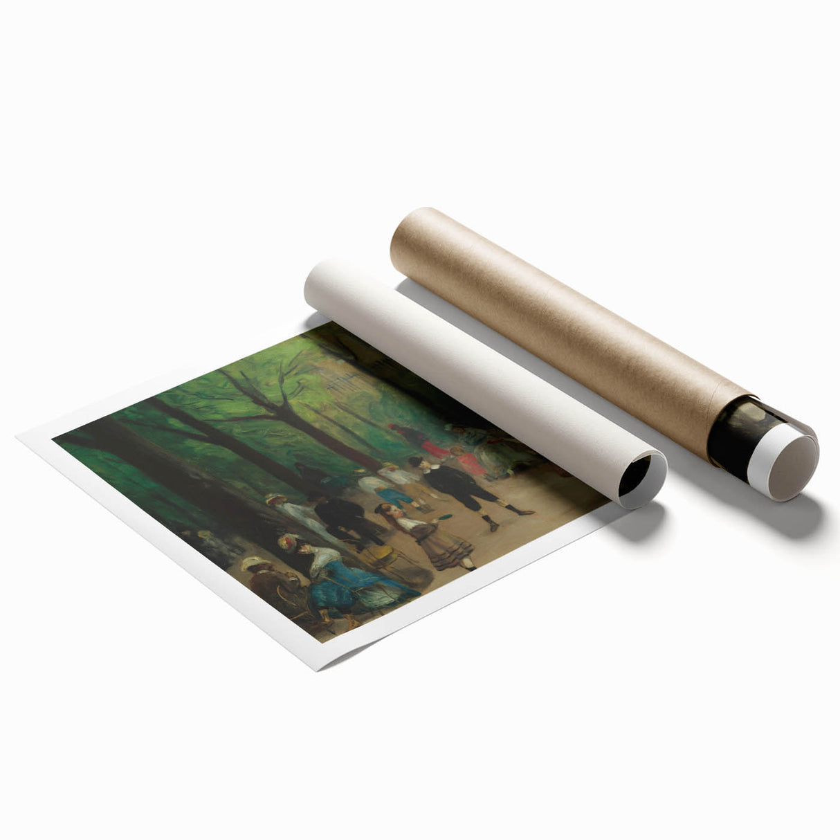 Impressionist Park Scene Wall Art - Glackens' Luxembourg Gardens Print