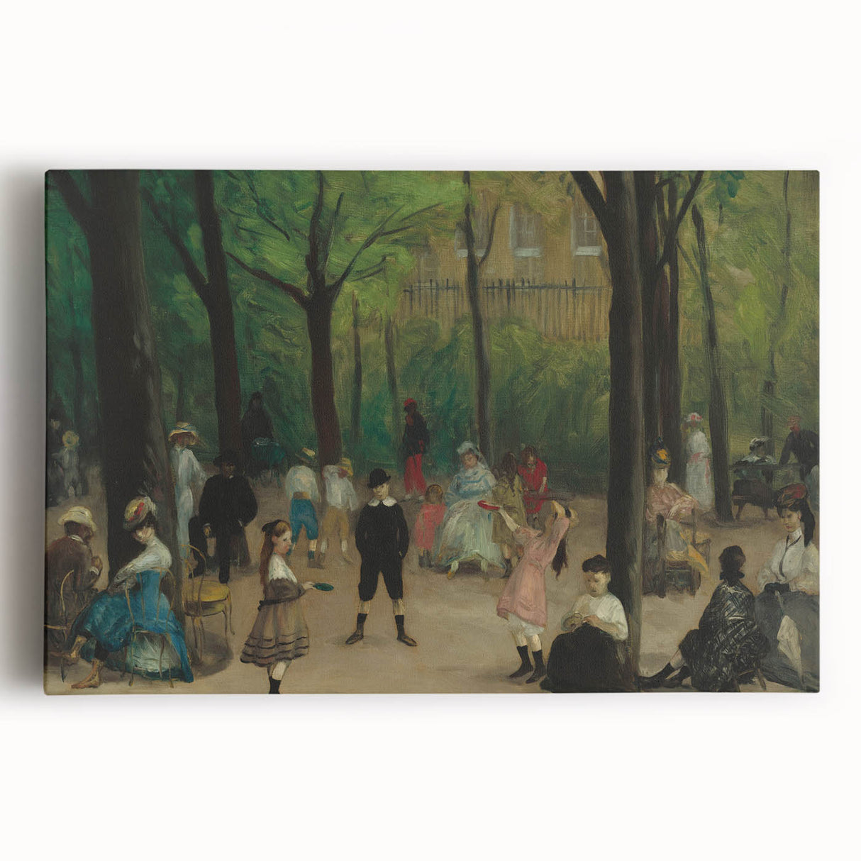Impressionist Park Scene Wall Art - Glackens' Luxembourg Gardens Print