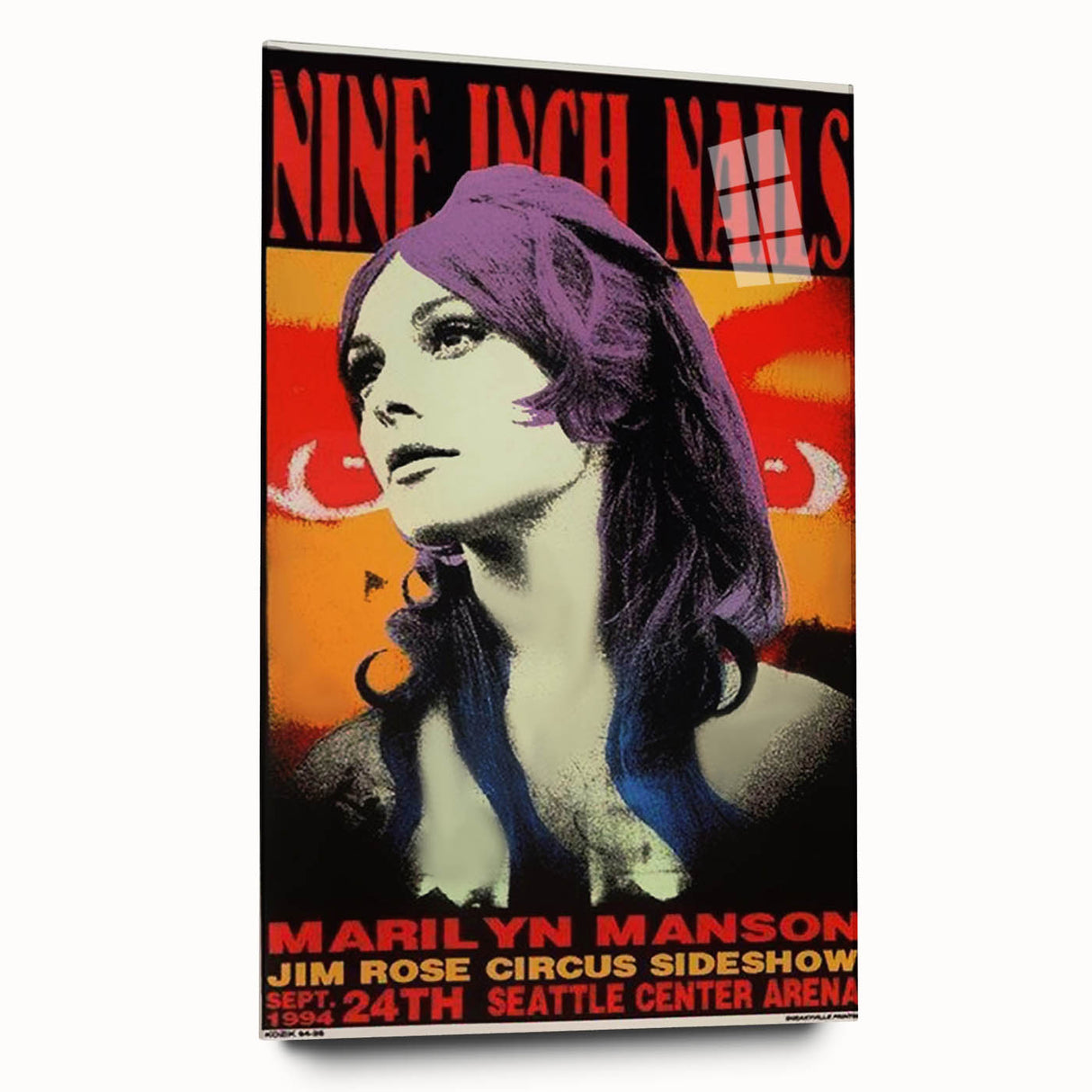 Nine Inch Nails & Marilyn Manson Poster – 1994 Seattle Concert