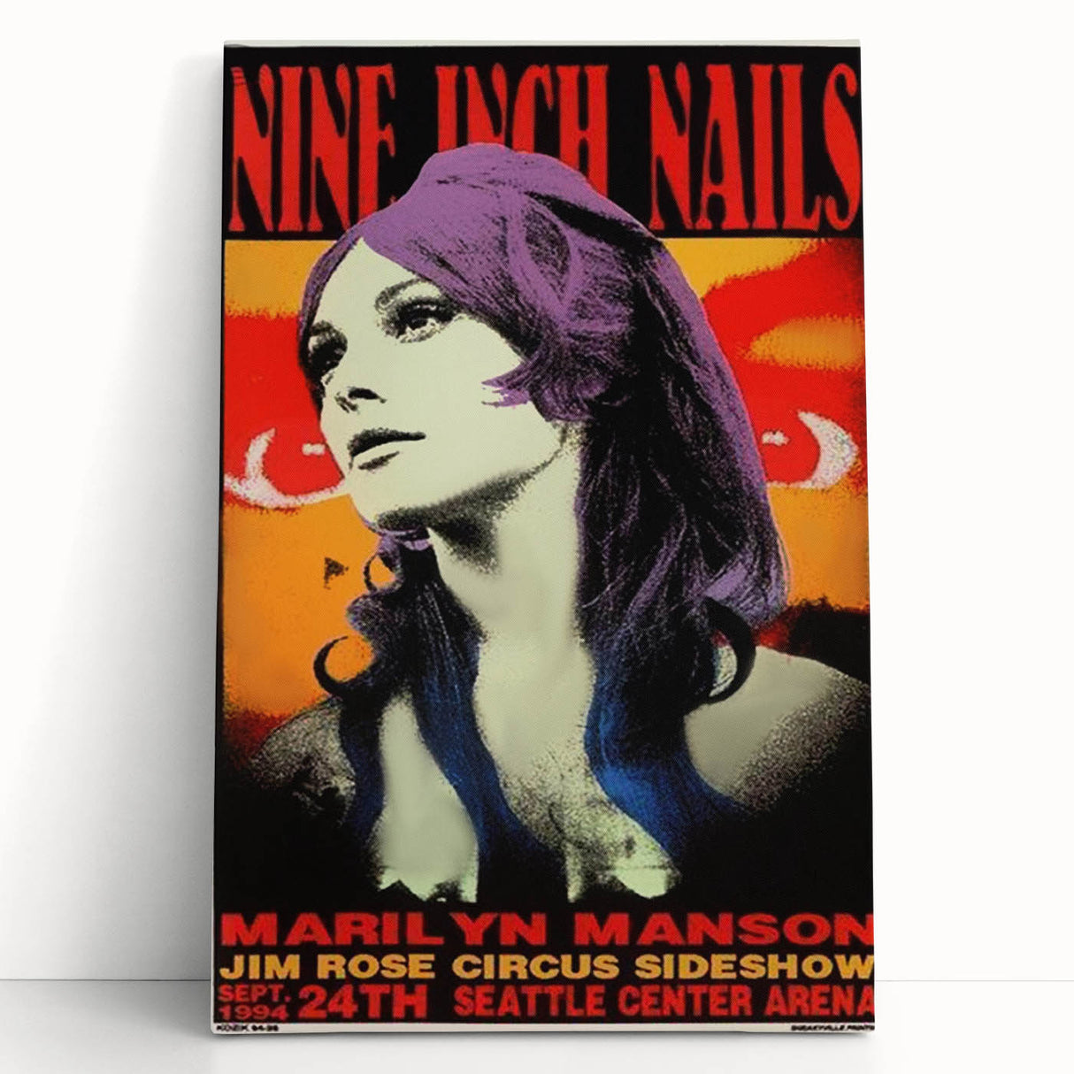 Nine Inch Nails & Marilyn Manson Poster – 1994 Seattle Concert