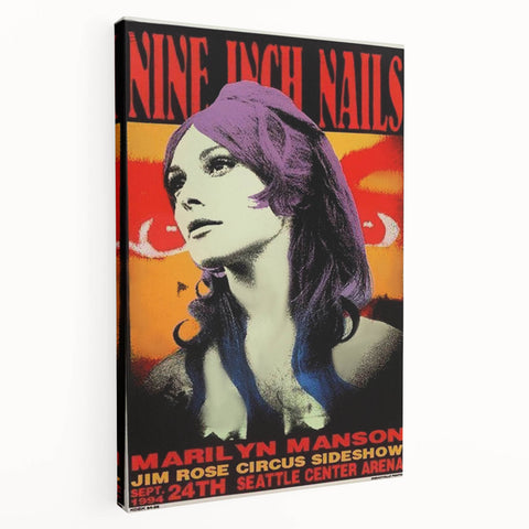 Nine Inch Nails & Marilyn Manson Poster – 1994 Seattle Concert
