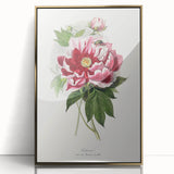 Romanticism Art - Peony Flower Painting on Canvas