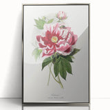 Romanticism Art - Peony Flower Painting on Canvas