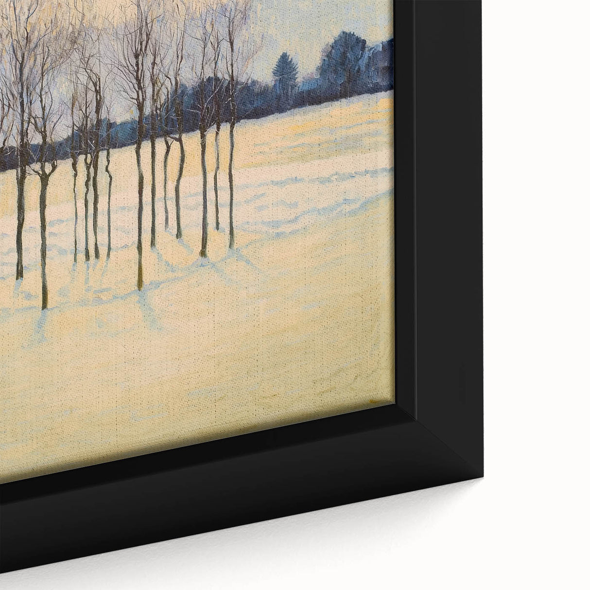 Close-up of a framed canvas showcasing vibrant abstract floral designs in bold colors, ideal for modern home decor. Perfect for adding a touch of elegance to any room.