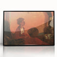 Impressionist Portrait Wall Art - Degas' Madam Camus in Red Print