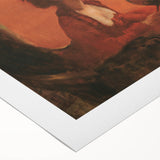 Impressionist Portrait Wall Art - Degas' Madam Camus in Red Print