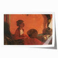 Impressionist Portrait Wall Art - Degas' Madam Camus in Red Print