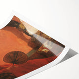 Impressionist Portrait Wall Art - Degas' Madam Camus in Red Print