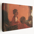 Impressionist Portrait Wall Art - Degas' Madam Camus in Red Print