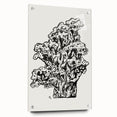 Abstract Coral Ink Drawing: Modern Black and White Wall Art by Leo Gestel