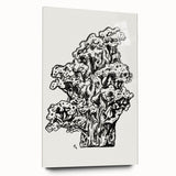 Abstract Coral Ink Drawing: Modern Black and White Wall Art by Leo Gestel