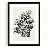 Abstract Coral Ink Drawing: Modern Black and White Wall Art by Leo Gestel