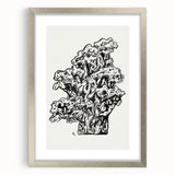 Abstract Coral Ink Drawing: Modern Black and White Wall Art by Leo Gestel