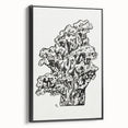 Abstract Coral Ink Drawing: Modern Black and White Wall Art by Leo Gestel