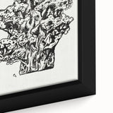 Abstract Coral Ink Drawing: Modern Black and White Wall Art by Leo Gestel