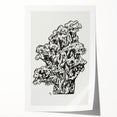 Abstract Coral Ink Drawing: Modern Black and White Wall Art by Leo Gestel