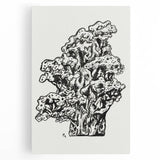 Abstract Coral Ink Drawing: Modern Black and White Wall Art by Leo Gestel