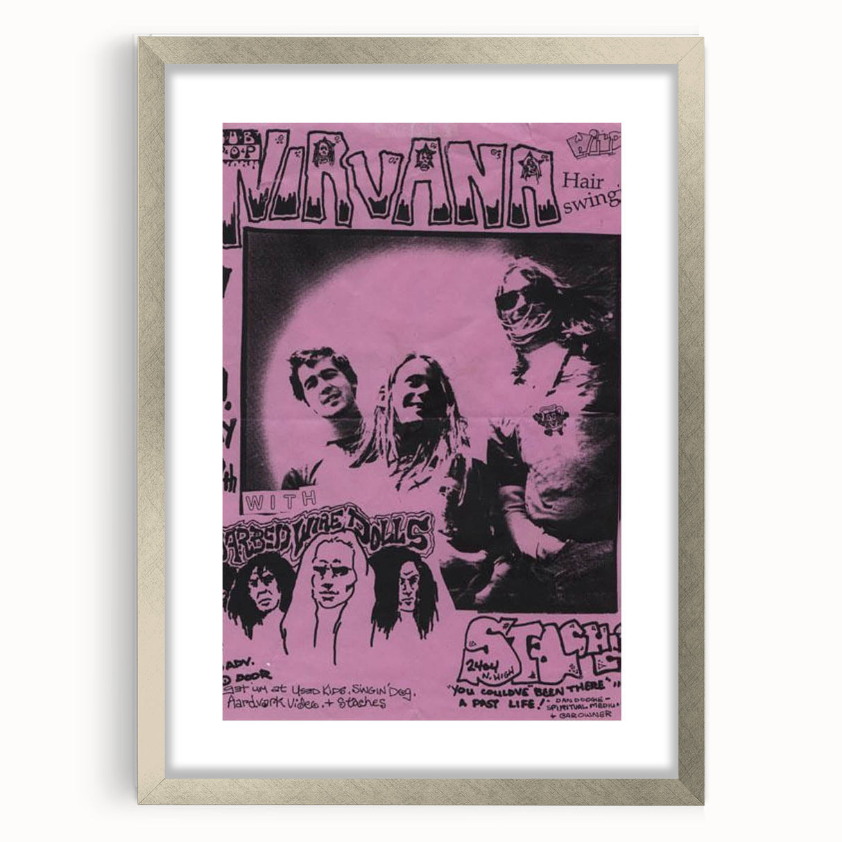 Nirvana Concert Poster – 1990s Sub Pop Seattle Show