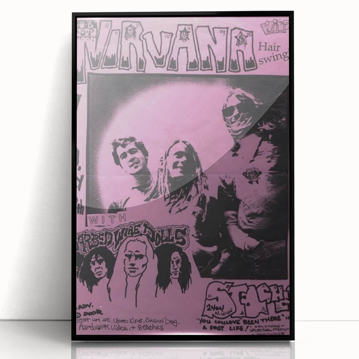 Nirvana Concert Poster – 1990s Sub Pop Seattle Show