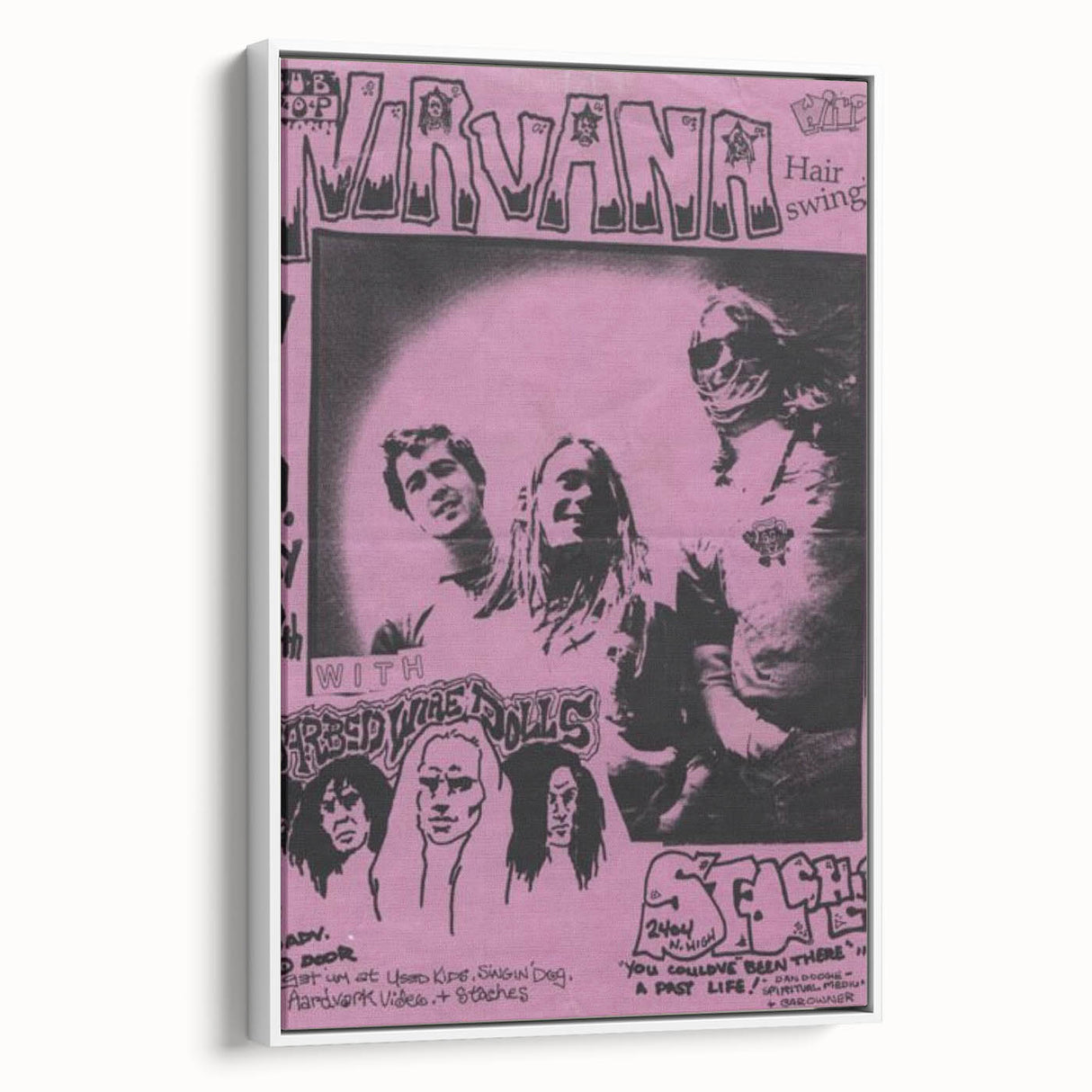 Nirvana Concert Poster – 1990s Sub Pop Seattle Show