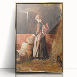 Rustic Farm Art Print - Fresh Eggs by Winslow Homer - Countryside Realism