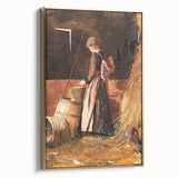 Rustic Farm Art Print - Fresh Eggs by Winslow Homer - Countryside Realism