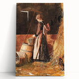 Rustic Farm Art Print - Fresh Eggs by Winslow Homer - Countryside Realism