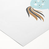 Floating Unicorn Girls Room Wall Art - Whimsical Nursery Print