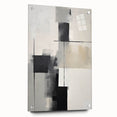 Contemporary Art for Dining Room Walls - Black & Gray Abstract