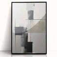 Contemporary Art for Dining Room Walls - Black & Gray Abstract
