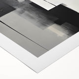 Contemporary Art for Dining Room Walls - Black & Gray Abstract