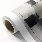 Contemporary Art for Dining Room Walls - Black & Gray Abstract