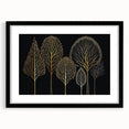 Luxury Gold Tree Wall Art - Modern Abstract Canvas for Living Room
