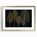 Luxury Gold Tree Wall Art - Modern Abstract Canvas for Living Room