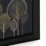 Luxury Gold Tree Wall Art - Modern Abstract Canvas for Living Room