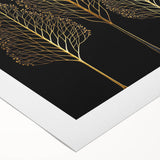 Luxury Gold Tree Wall Art - Modern Abstract Canvas for Living Room