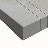 Close-up of minimalist abstract wall art on stretched canvas, showcasing soft pastel colors and fluid shapes, ideal for modern home decor.