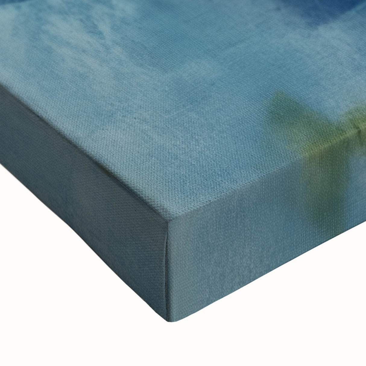 Geometric Abstract Wall Decor – Oceanic Blue Contemporary Canvas