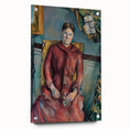 Impressionist Portrait - Madame Cézanne in Red Dress by Cézanne Art