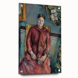 Impressionist Portrait - Madame Cézanne in Red Dress by Cézanne Art